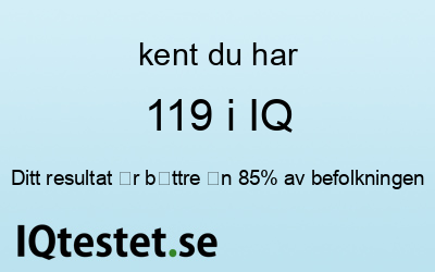 kent har 119 i IQ