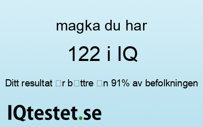magka har 122 i IQ