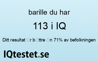 barille har 113 i IQ