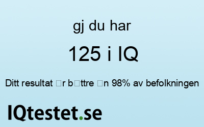 gj har 125 i IQ