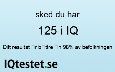 sked har 125 i IQ