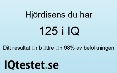Hj�rdisens har 125 i IQ