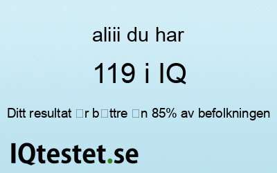 aliii har 119 i IQ