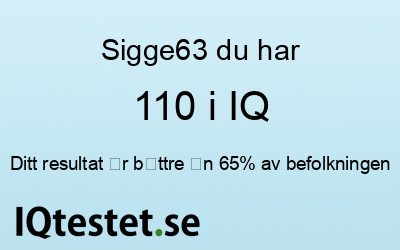 Sigge63 har 110 i IQ